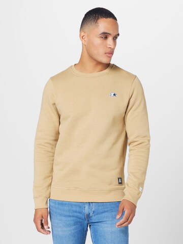 Starter Black Label Sweatshirt 'Essential' i beige: forside