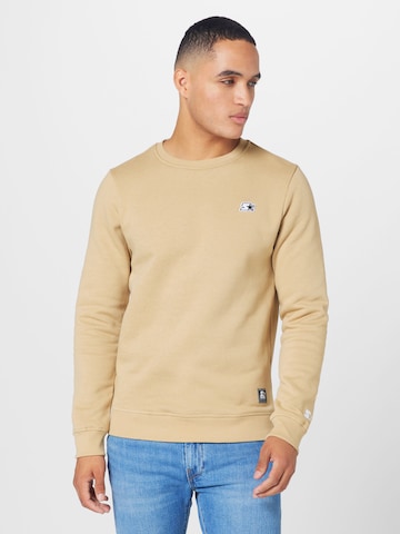 Starter Black Label Sweatshirt 'Essential' i beige: framsida