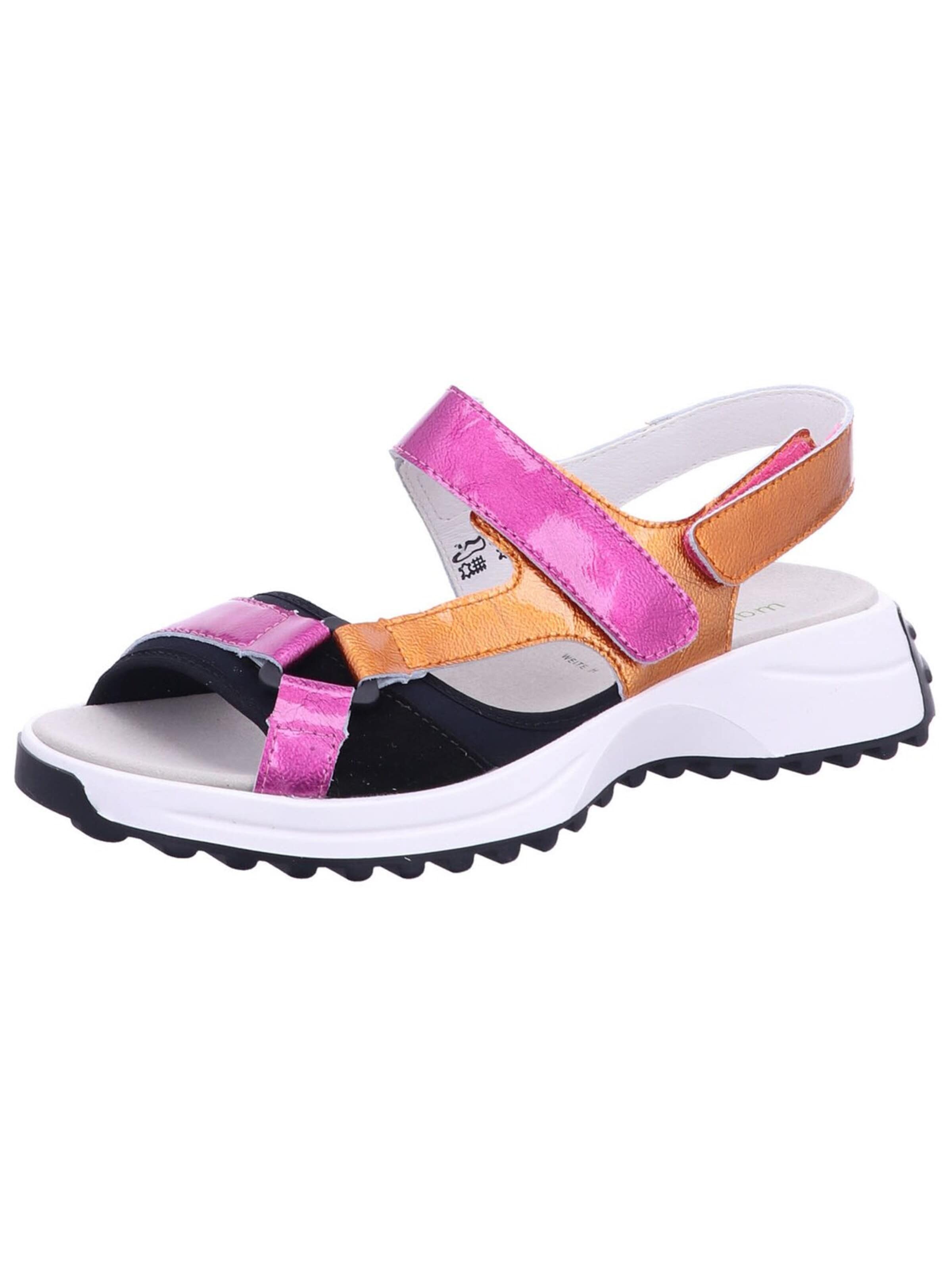 WALDLÄUFER - Sandalias 'Sandalette Damen 719003-600 193 Echtleder in rot' en Mezcla de colores: frente