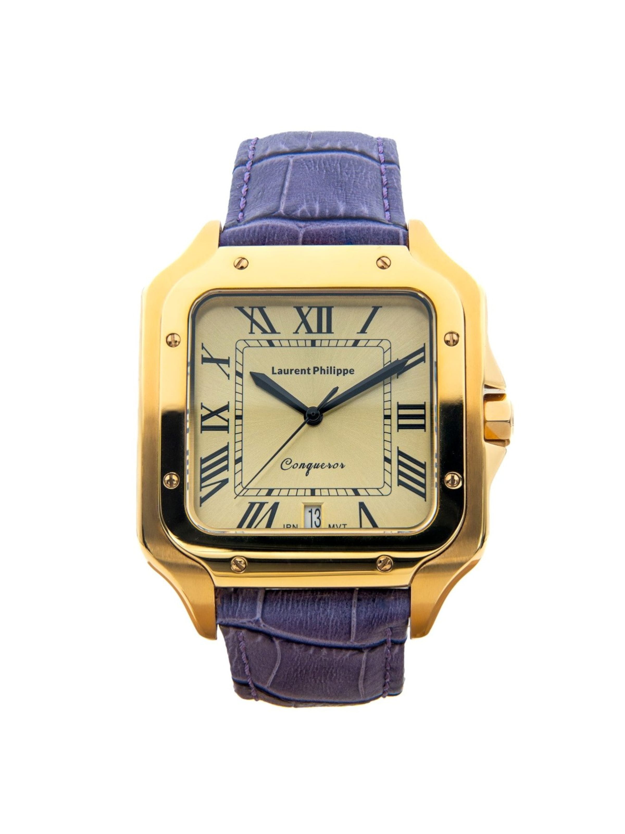 Laurent Philippe Analog Watch in Purple: front