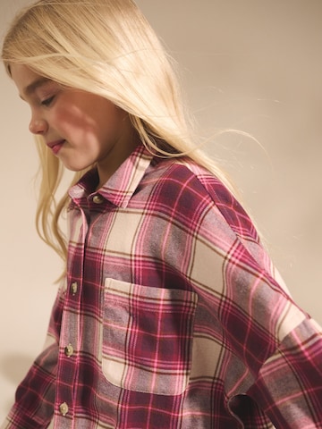 Chemisier 'Check' Next en rose