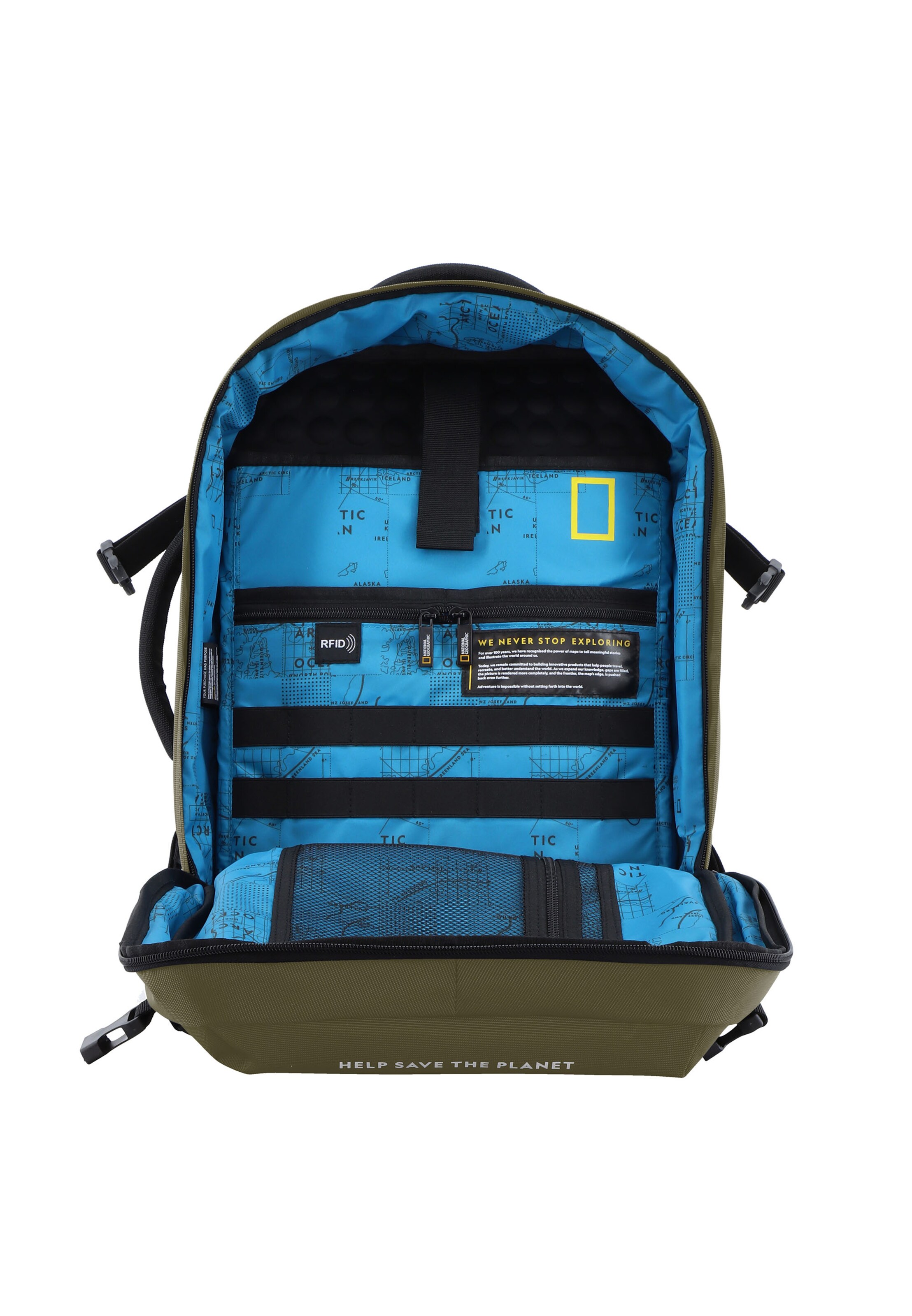 National Geographic Rucksack 'OCEAN' in Grün