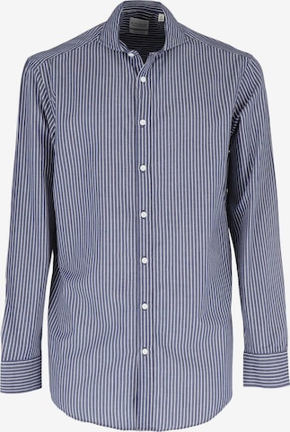 Black Label Shirt Regular fit Zakelijk overhemd 'DENIMLIKE' in Blauw: voorkant