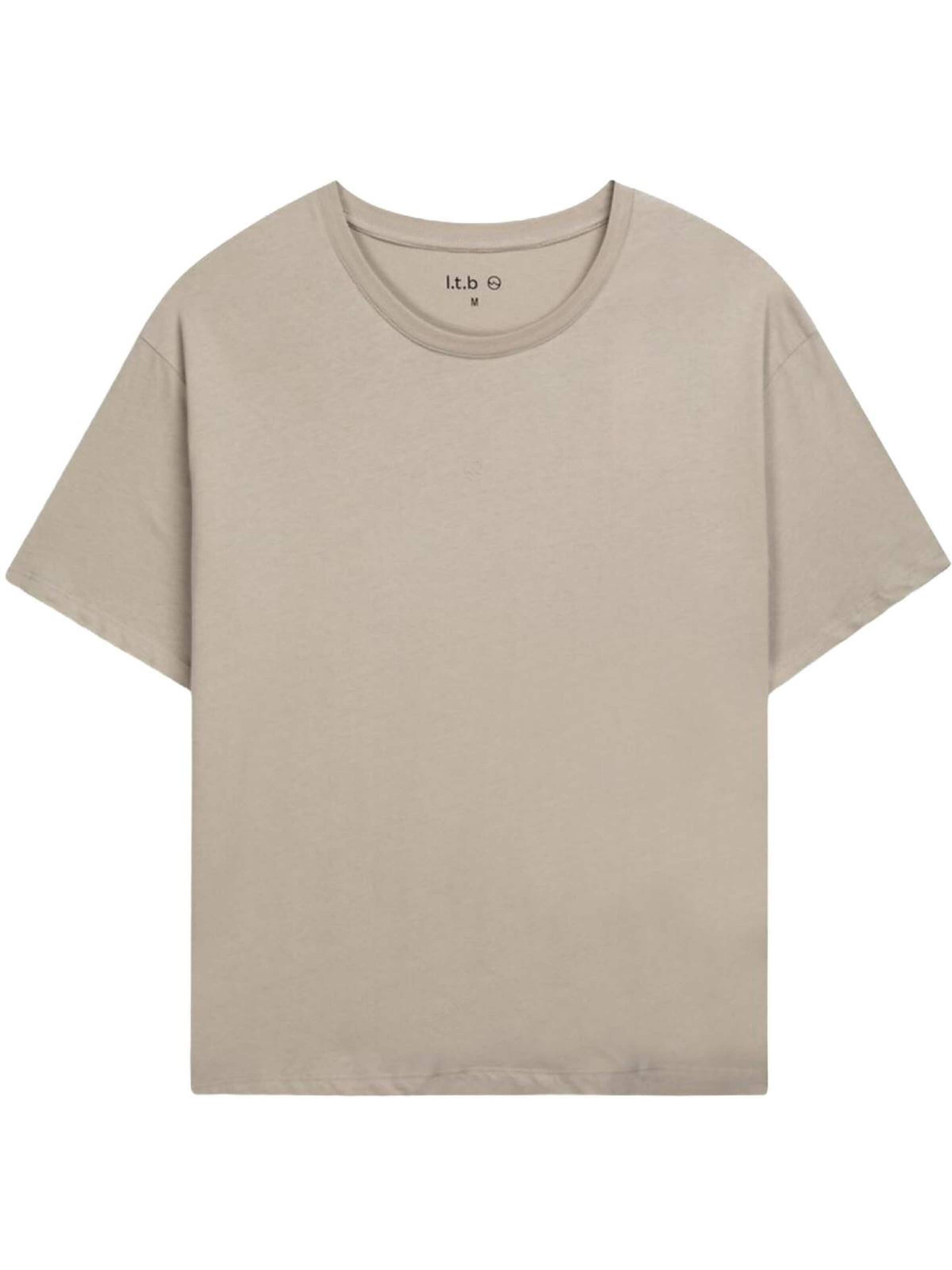 LTB Jeans - Camiseta 'T-Shirt' en beige: frente