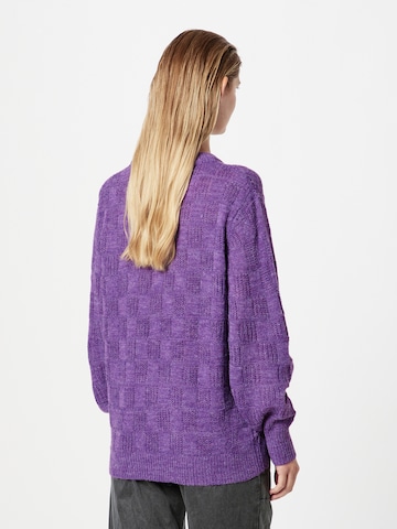 ICHI Sweater 'NOVO' in Purple