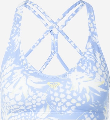 ROXY Bustier Sport-BH 'Heart Into It' in Blau: Vorderseite