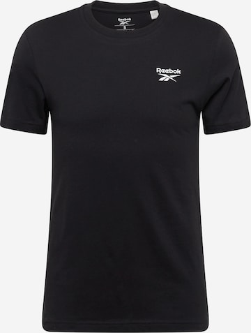 Reebok - Camiseta en negro: frente