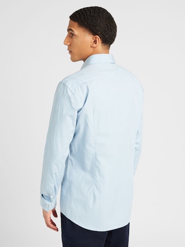 HUGO Red Slim fit Button Up Shirt 'Jenno' in Blue