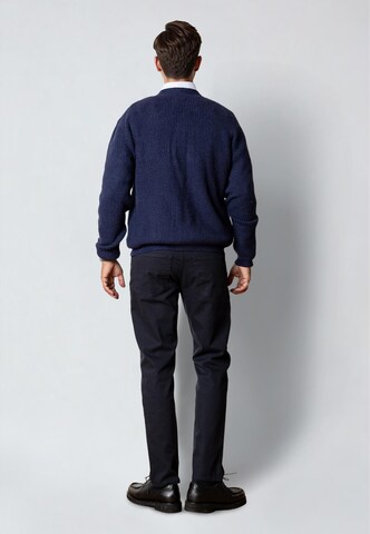 Clean Cut Copenhagen Gebreid vest 'Brooks' in Blauw