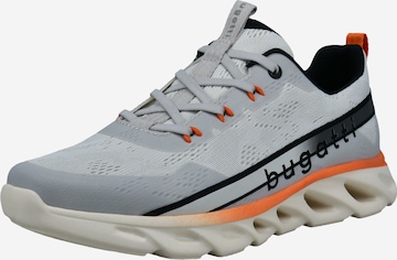 Sneaker bassa di bugatti in bianco: frontale