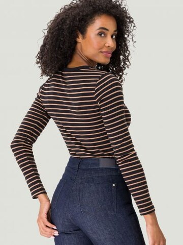 zero Langarmshirt mit Streifen in Mischfarben