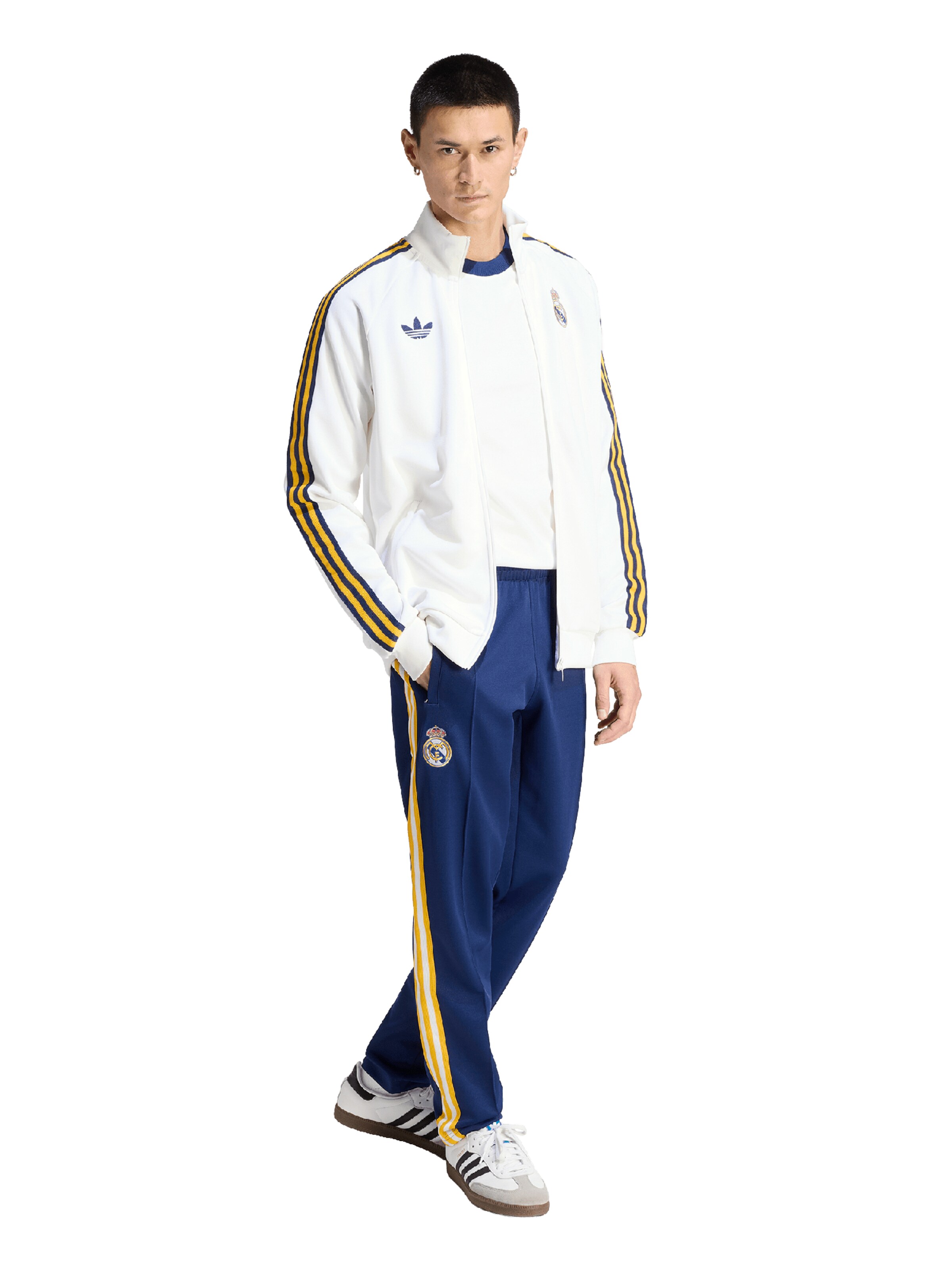 Vestes d’entraînement 'REAL' ADIDAS PERFORMANCE en blanc