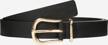 TOMMY HILFIGER Belt 'Signature Logo' in Black: front