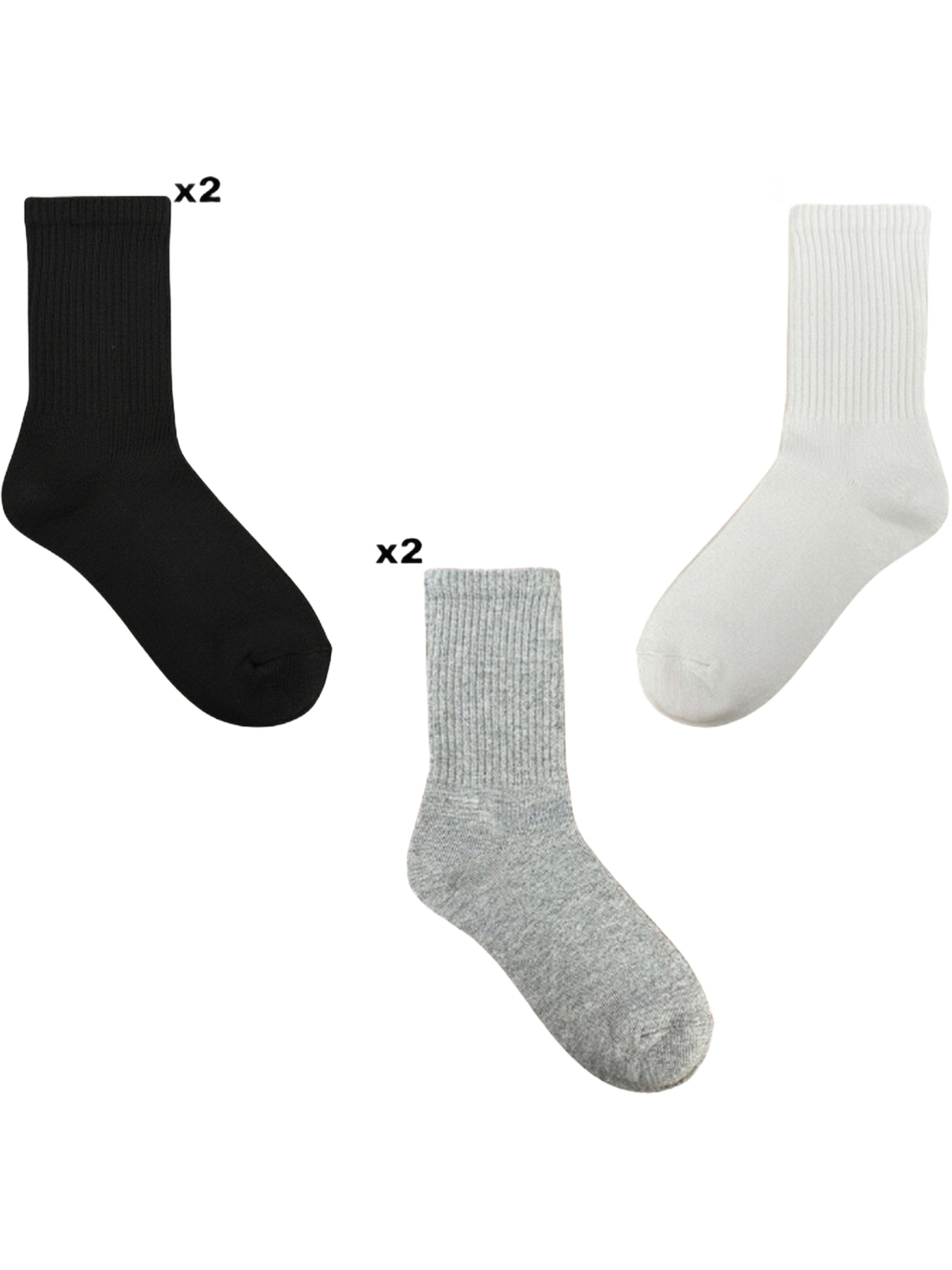 El Sueno - Calcetines 'Quarter Sportsocken' en Mezcla de colores