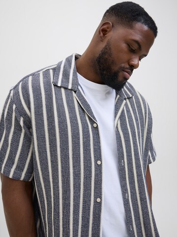 Jack & Jones Plus Regular fit Button Up Shirt 'JORCoba' in Blue