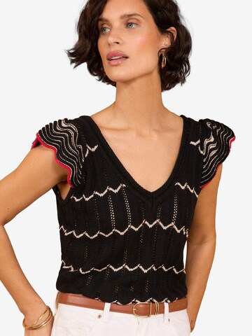 love & roses Sweater in Black: front