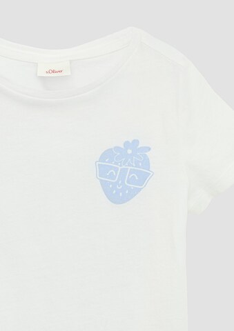 T-Shirt s.Oliver en blanc