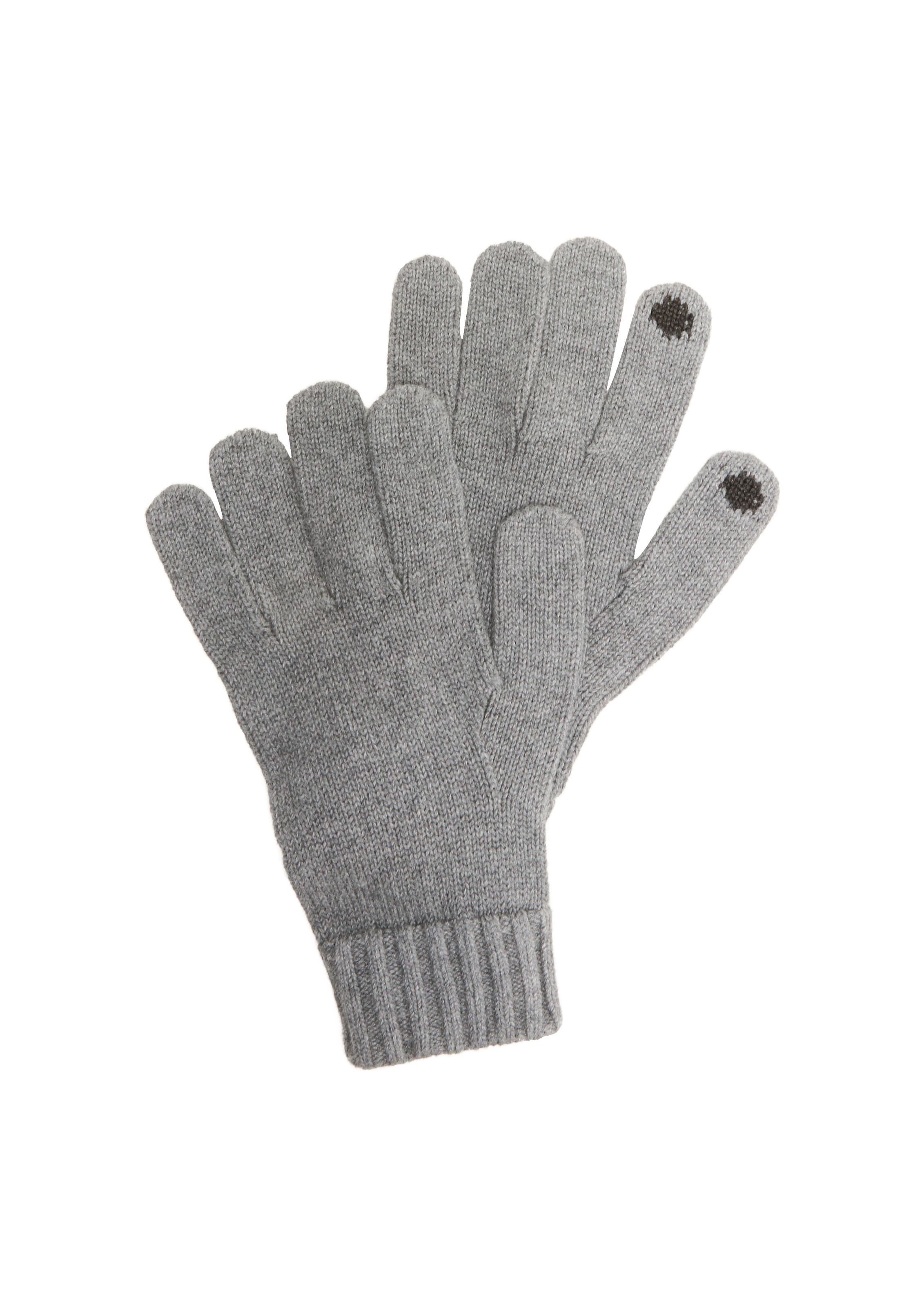 s.Oliver Fingerhandschuhe in Grau: Vorderseite