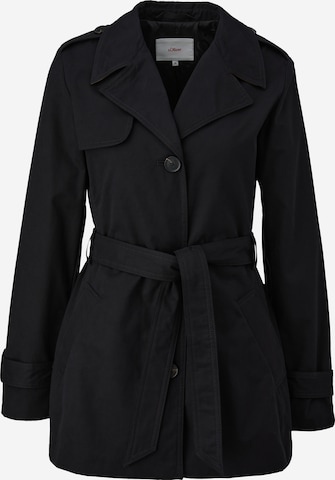 s.Oliver Between-Seasons Coat in Black: front