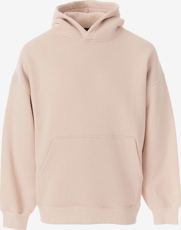Sweat-shirt MARTIN VALEN en beige : devant