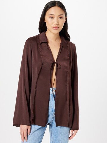 WEEKDAY Blouse 'Willow' in Brown: front