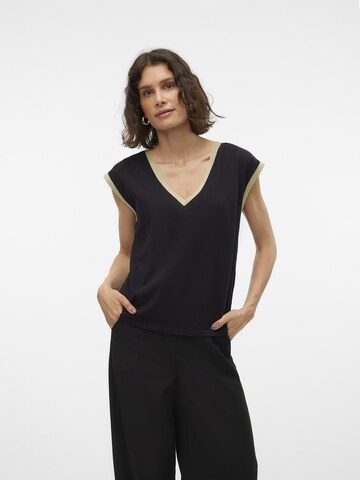 VERO MODA Trui 'MALDORA' in Zwart: voorkant