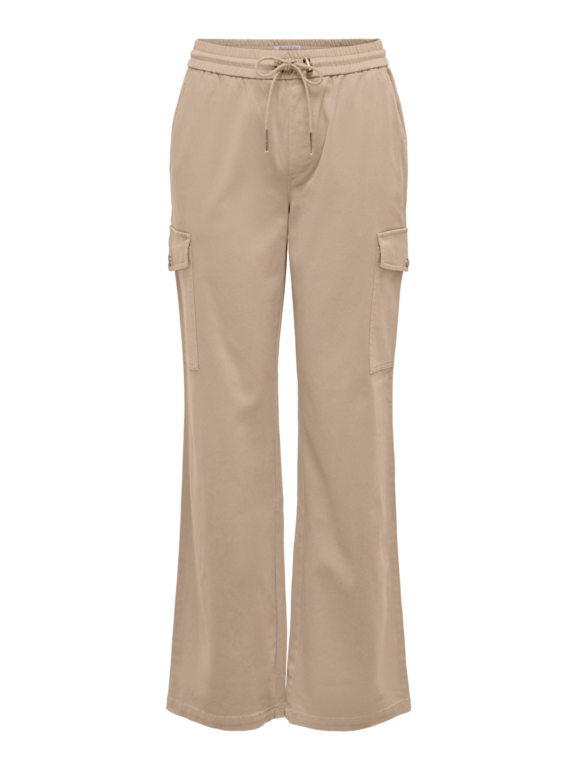 ONLY Regular Cargo Pants 'MAREE' in Beige: front