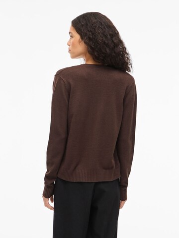 VILA Knit cardigan 'VIRIL' in Brown