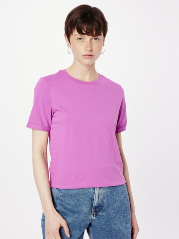 PIECES Shirt 'RIA' in Lila: voorkant