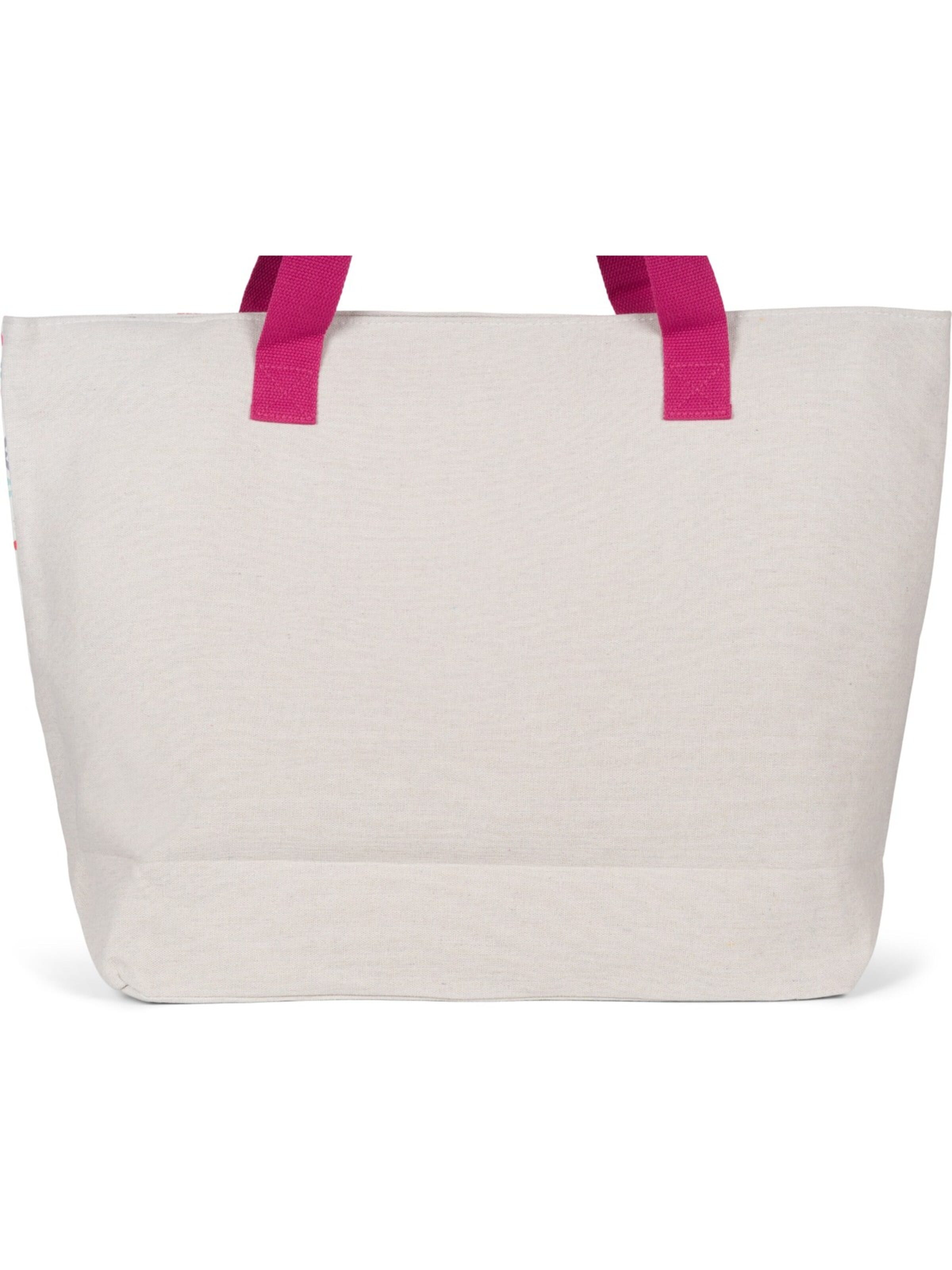 styleBREAKER Strandtasche 'Strandtasche Azteken Muster - Boho'‌‌ in Pink