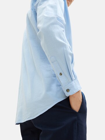 TOM TAILOR DENIM Regular Fit Hemd in Blau