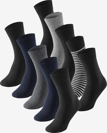 Chaussettes ' Cotton Fit ' SCHIESSER en bleu : devant