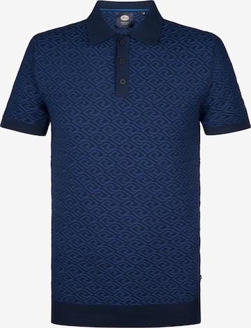 Petrol Industries Poloshirt 'Oceanstone' in Blau: Vorderseite