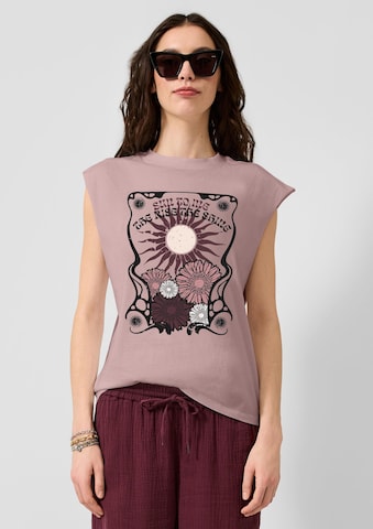 T-shirt QS en rose : devant
