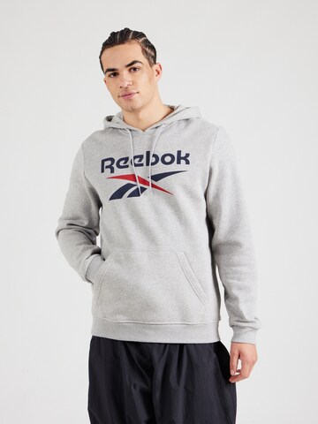 ReebokSportska sweater majica - siva boja: prednji dio