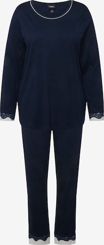 Ulla Popken Pyjama in Blauw: voorkant