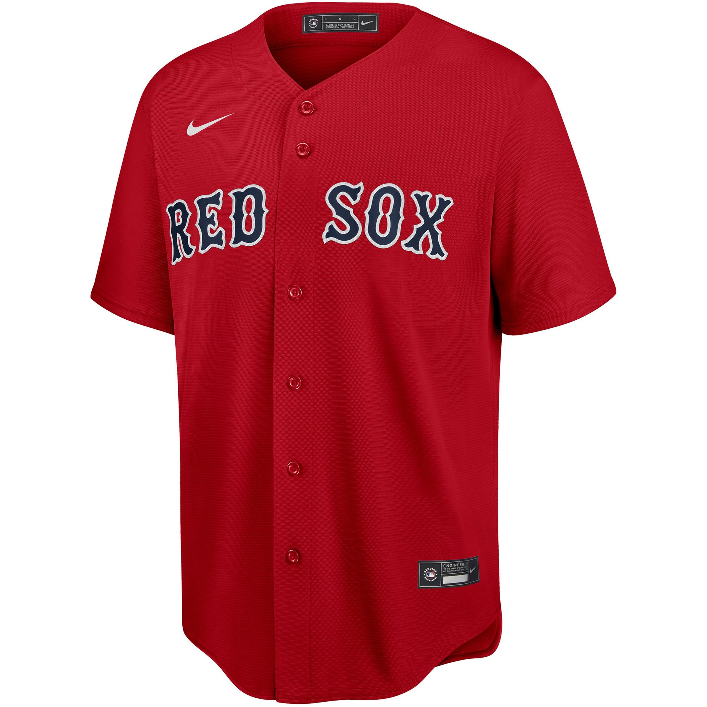 NIKE Comfort Fit Funktionshemd 'Boston Red Sox' in Rot: Vorderseite