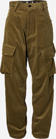 Loosefit Pantalon cargo G-Star RAW en vert : devant