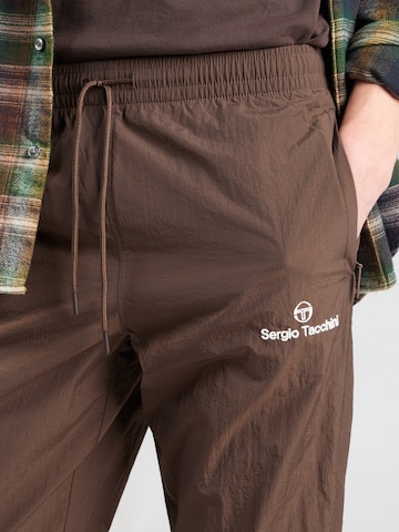 Sergio Tacchini Tapered Παντελόνι 'Nayla 024' σε καφέ