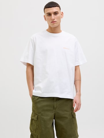 T-Shirt 'JORPAROS EASTER' JACK & JONES en blanc : devant