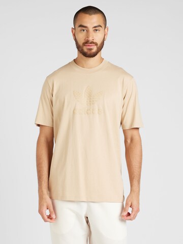 T-Shirt ADIDAS ORIGINALS en beige : devant