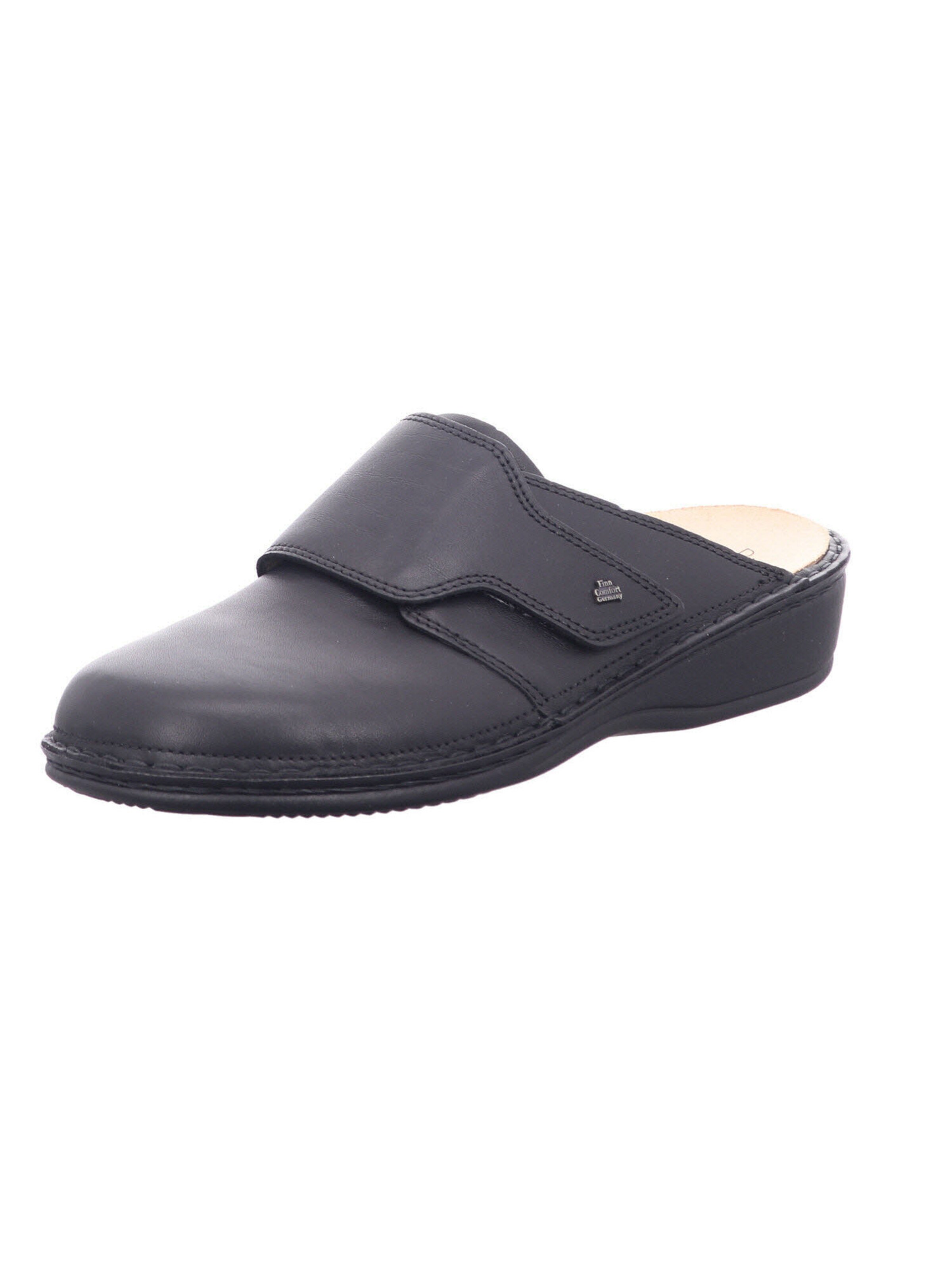 Finn Comfort Clogs in Schwarz: Vorderseite