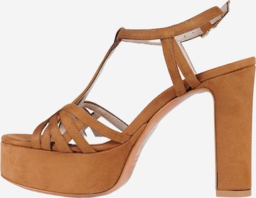 Sandales Albano en marron : devant