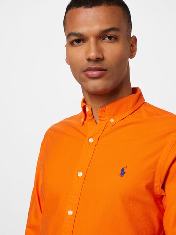 Coupe slim Chemise Polo Ralph Lauren en orange