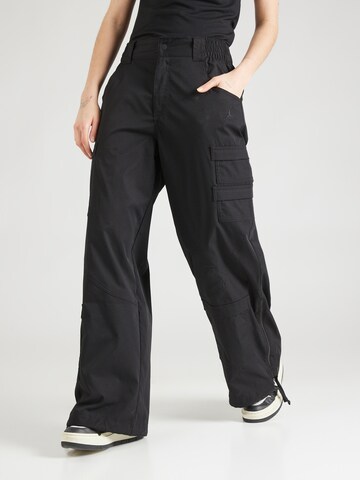 Regular Pantalon cargo 'Chicago' Jordan en noir : devant