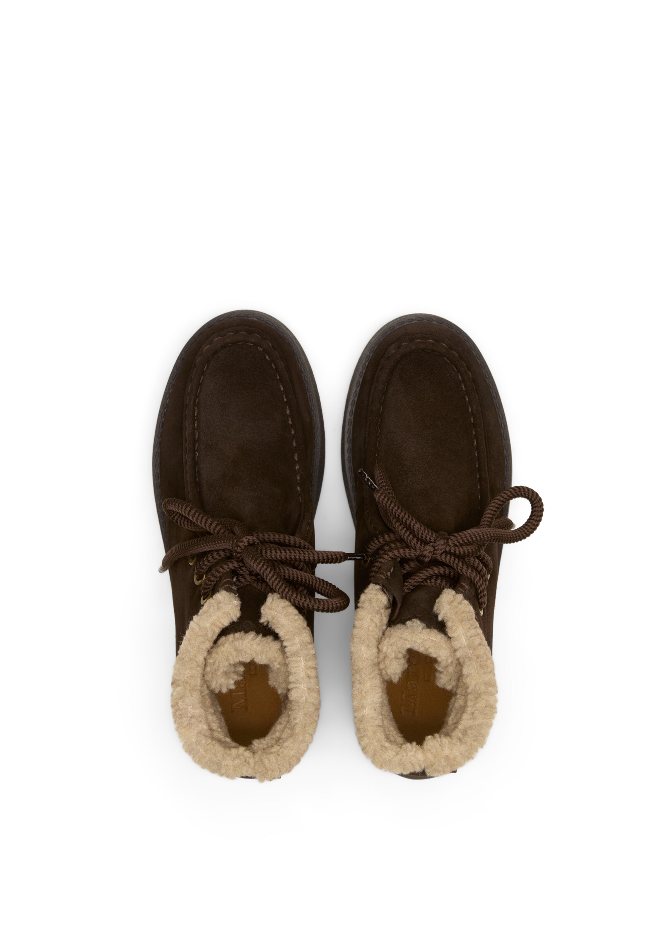 Marc O'Polo Lace-up bootie 'Pia' in Brown