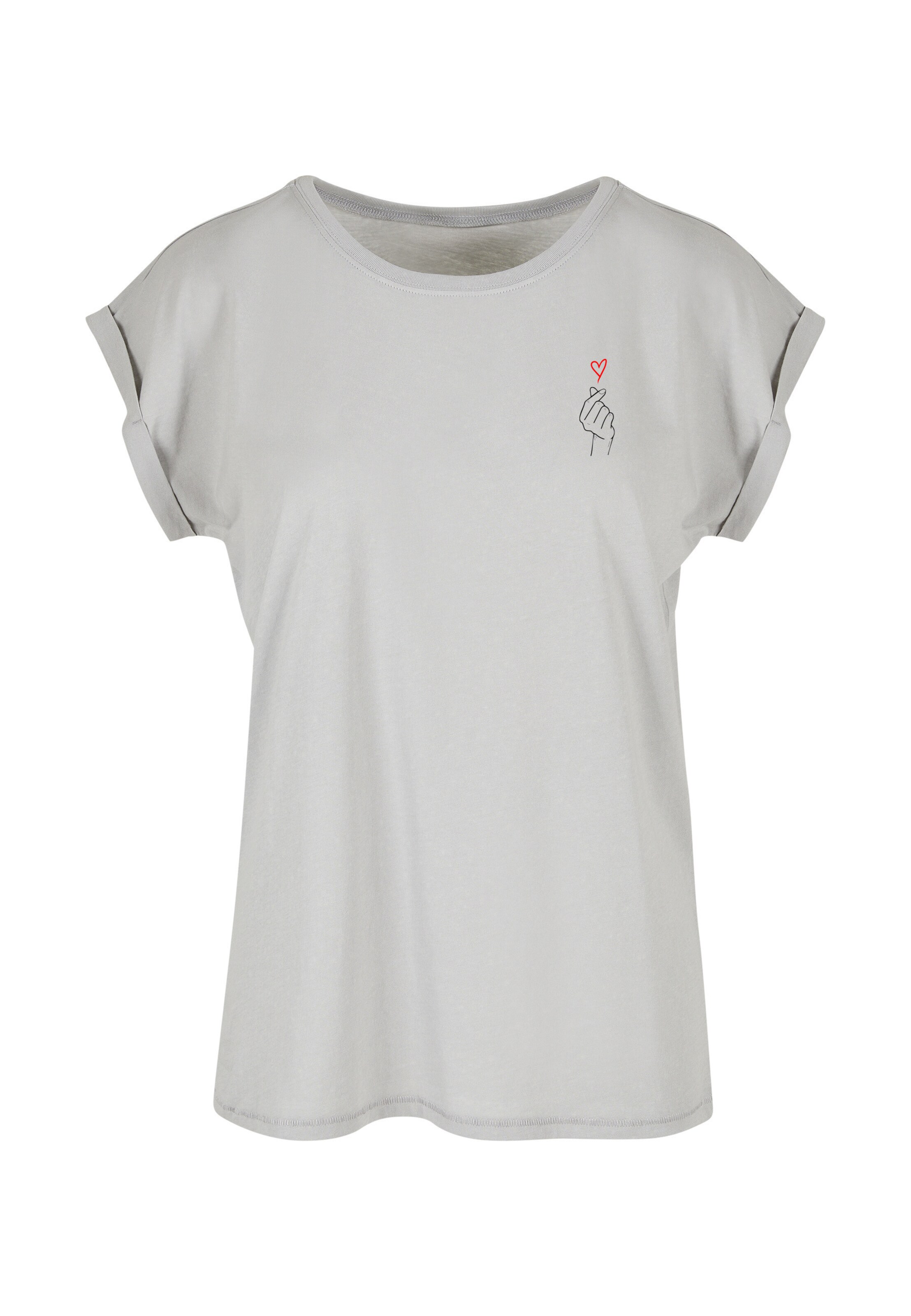 Urban Classics Shirt 'K-Heart' in Grau: Vorderseite