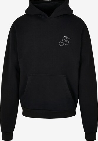 Merchcode Sweatshirt 'Cherry' in Zwart: voorkant