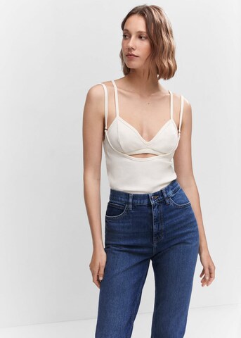 Regular Jeans 'newmom' de la MANGO pe albastru