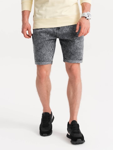 Ombre Slimfit Shorts 'SRDS-0117' in Grau: predná strana